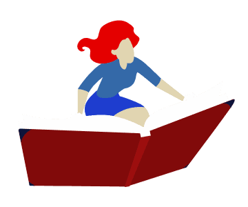 Girl reading a book